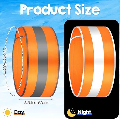 Reflective Dog Collar, Blaze Orange High Visibility Pet Collars Adjustable Pet Collars with Quick Release Fastener Safe Comfortable Dog Walking Accessories for Small Medium Large Pets in Kuwait