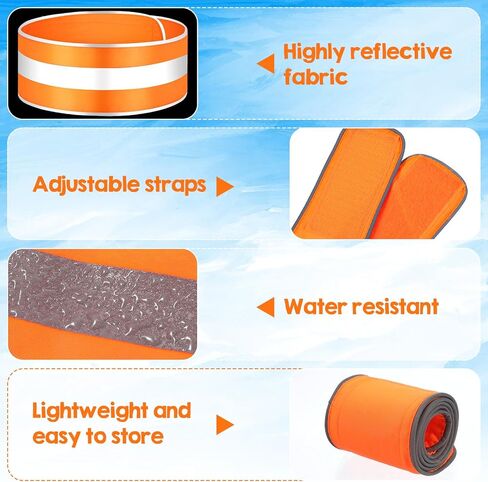 Reflective Dog Collar, Blaze Orange High Visibility Pet Collars Adjustable Pet Collars with Quick Release Fastener Safe Comfortable Dog Walking Accessories for Small Medium Large Pets in Kuwait