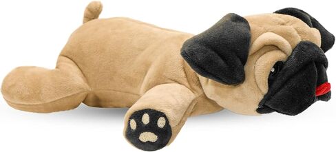 Dog Dog Pug Stuffed Animal Fawn Color Plush Toy with Squeaker in Kuwait