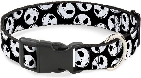 Buckle-Down Plastic Clip Collar - NBC Jack Expressions Scattered Black/White - 1" Wide - Fits 15-26" Neck - Large in Kuwait