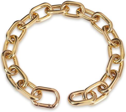18K Gold Plated Long Link Dog Necklace - Light Metal Chain Fashion Necklace Collar for Large Dogs - 5MM Width Light Metal Chain Pet Necklace (24") in Kuwait