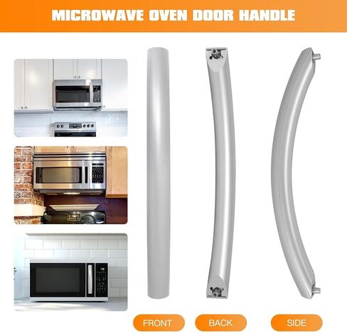 Easy-Install Microwave Door Handle DE94-02409C - Compatible for Samsung SMH1713S, ME26K3000AS, SMH1622S, Replaces 2309804, ME16K3000AS, AP5578389, EAP4239119, PS4239119 in Kuwait