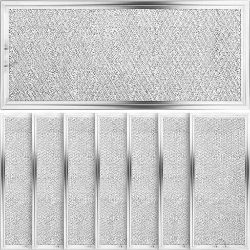 8Pcs Microwave Grease Filter Replacement for GE WB06X10596, Microwave Filter Replacement 13.3" x 5.85" Grease Filter Replacement in Kuwait