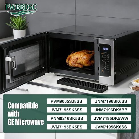 WB06X10807 فلتر الميكروويف بديل فلتر فحم الميكروويف متوافق مع GE Microwave PVM9005SJ8SS JVM7195SK6SS PNM9216SK5S (4 قطع) in Kuwait