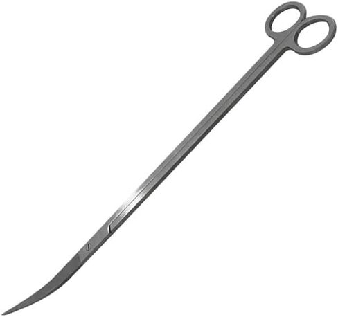 Aquarium Scissors, 13.8" Aquarium Scissors Extra Long,Stainless Steel Curved Scissors, Professional Aquarium Plant Scissors, Silver in Kuwait