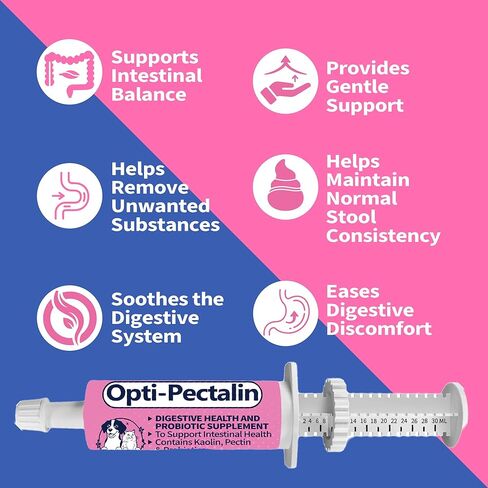 30cc-Anti-Diarrheal Support for Dogs & Cats –Digestive Relief Oral Paste with Kaolin, Pectin & Probiotics – Helps Soothe Upset Stomach & Firm Loose Stool in Kuwait