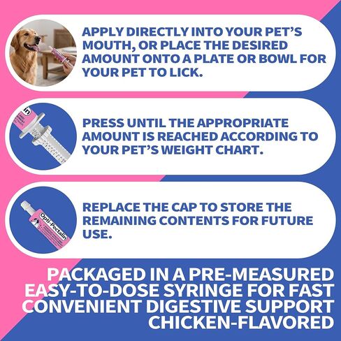 30cc-Anti-Diarrheal Support for Dogs & Cats –Digestive Relief Oral Paste with Kaolin, Pectin & Probiotics – Helps Soothe Upset Stomach & Firm Loose Stool in Kuwait