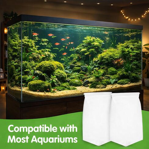 2-Pack Rectangle Filter Socks for Aquarium, 7″x4.5″ Durable Polyester Mesh, 200 Micron Efficient Debris Filtration for Saltwater & Freshwater Fish Tanks in Kuwait