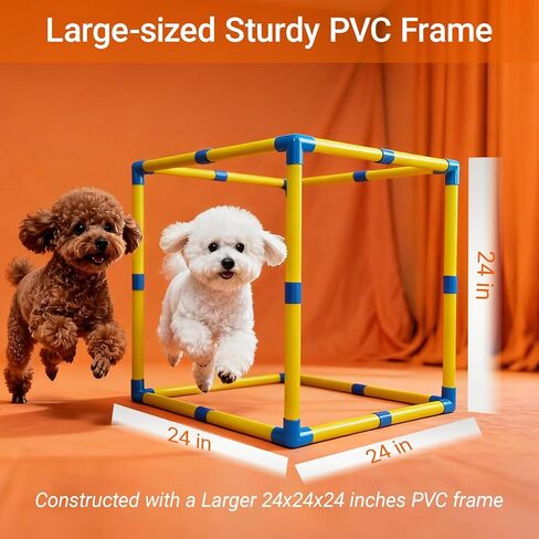 Puppy Play Gym، ألعاب إثراء الجراء لإبقائهم مشغولين، 9 ألعاب معلقة قابلة للفصل/الاستبدال، ألعاب للكلاب للمتعة والتمرين in Kuwait