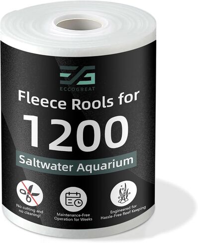 Aquarium Filter Fleece Roll 1200 Replacement - 115 Feet Long x 6.78 Inches High, Premium Filtration Media for Crystal Clear Reef & Saltwater Tanks, Easy Install Roll in Kuwait