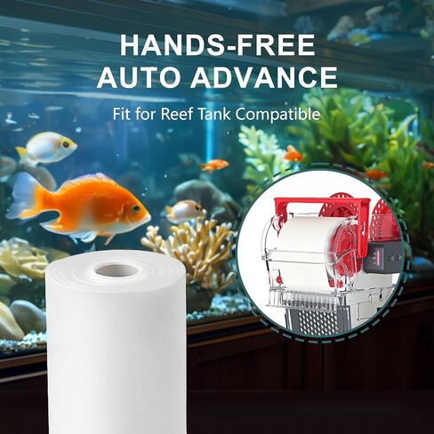 Aquarium Filter Fleece Roll 1200 Replacement - 115 Feet Long x 6.78 Inches High, Premium Filtration Media for Crystal Clear Reef & Saltwater Tanks, Easy Install Roll in Kuwait