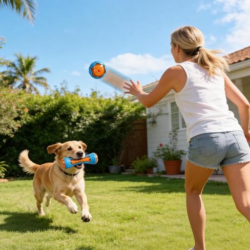 3 Pcs Dog Pool Floating Toys,TPR Bite Resistant Squeaky Dog Water Toy for Medium Large Dog,Interactive Dog Toys for Throwing Fetching,for Summer Outdoor Lake Beach Training Playing with storage bag in Kuwait