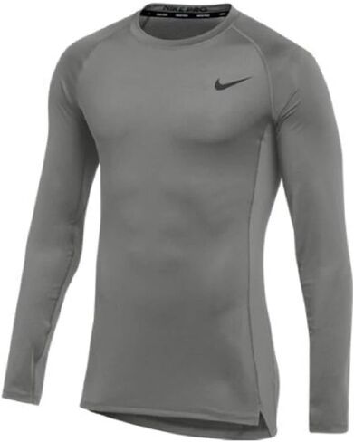 تيشيرت التدريب بأكمام طويلة للرجال من Nike (X-Large رمادي) in Saudi Arabia