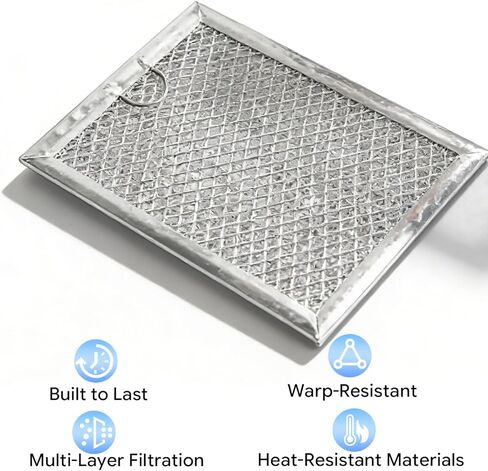 مجموعة فلاتر الفحم والشحوم 3 قطع متوافقة مع ميكروويف GE JVM3160RF6SS JVM3160RF1SS JVM3160RF2SS JVM3160RF3SS JVM3160RF4SS JVM3160RF5SS in Kuwait