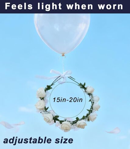 Dog Flower Collar with Pearl Leash Floral Wedding Accessory for Small Dogs, White Rose Eucalyptus Detachable Pet Necklace for Photoshoot & Party in Kuwait