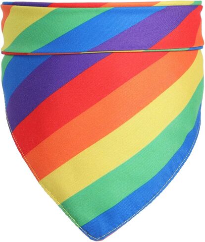 Tinsow 2 قطعة عصابات تنفس المرايل قوس قزح الكلب منديل LGBT + يوم الفخر طوق بكلاب القط الحيوانات الأليفة طوق in Kuwait