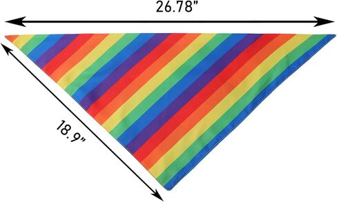 Tinsow 2 قطعة عصابات تنفس المرايل قوس قزح الكلب منديل LGBT + يوم الفخر طوق بكلاب القط الحيوانات الأليفة طوق in Kuwait