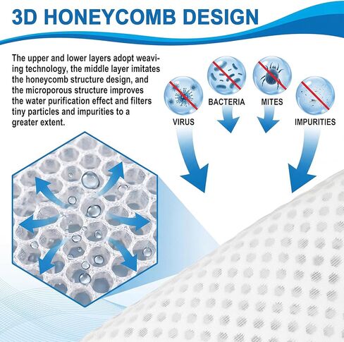 Lewtemi 16 Pcs Ring Honeycomb Filter Socks 150 μm Aquarium Filter Bags 11.8 × 4 Inch Sump Socks for Fish Tank Saltwater Aquarium in Kuwait