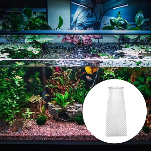 Lewtemi 16 Pcs Ring Honeycomb Filter Socks 150 μm Aquarium Filter Bags 11.8 × 4 Inch Sump Socks for Fish Tank Saltwater Aquarium in Kuwait
