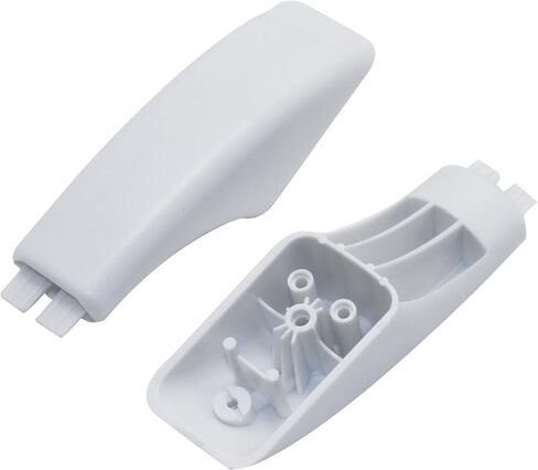 WB07K10043 2Pcs Range Oven Door Handle End Cap, Compatible with GE Stove, Replaces 242805, AH228368, AP3140301, WB07T10144, WB07X10132, White in Kuwait