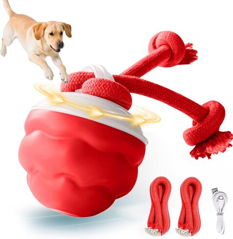 Dog Toys, Interactive Dog Toys, Motion Activated Balls for Medium/Large Dogs, Smart Moving Dog Ball Herding Ball with 3 Play Modes & Realistic Bark Sound, Keep Pets Busy for Small Large Breeds in Saudi Arabia