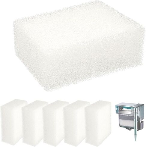 Aquarium Replacement Filter Sponge Media Pads, Foam Insert Compatible with AquaClear 70/Fluval 70 Power Filters, Reusable Fish Tank Filter Media for 40-70 Gallon Aquariums - 6 Pack in Kuwait