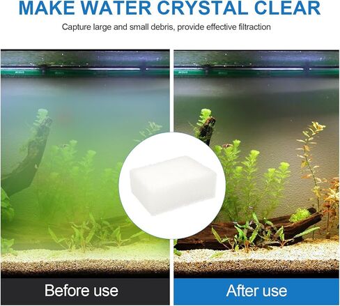Aquarium Replacement Filter Sponge Media Pads, Foam Insert Compatible with AquaClear 70/Fluval 70 Power Filters, Reusable Fish Tank Filter Media for 40-70 Gallon Aquariums - 6 Pack in Kuwait