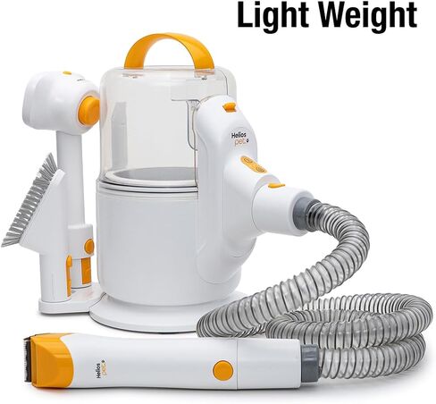Helios - Low Noise, Light Weight, Strong Suction Pet Grooming & Vacuum - All-in-One Trimmer, De-Shedding & Cleaning System for Dogs & Cats in Kuwait