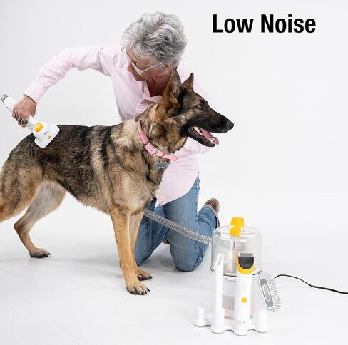 Helios - Low Noise, Light Weight, Strong Suction Pet Grooming & Vacuum - All-in-One Trimmer, De-Shedding & Cleaning System for Dogs & Cats in Kuwait