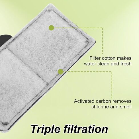 6 قطع خراطيش فلتر متوافقة مع Top Fin، EF-S، BF5، BETTAFLO، PF10 3.7x2.1 بوصة فلتر بديل لتنقية مياه حوض السمك in Kuwait