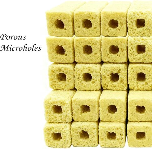20 Pieces of Porous Ceramic Bacteria House Sticks for Aquarium Fish Tank in Bio Filter Media for 30-60 Gallons of Water in Kuwait