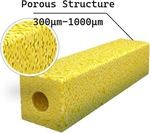 20 Pieces of Porous Ceramic Bacteria House Sticks for Aquarium Fish Tank in Bio Filter Media for 30-60 Gallons of Water in Kuwait