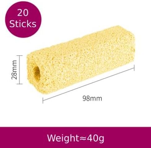 20 Pieces of Porous Ceramic Bacteria House Sticks for Aquarium Fish Tank in Bio Filter Media for 30-60 Gallons of Water in Kuwait