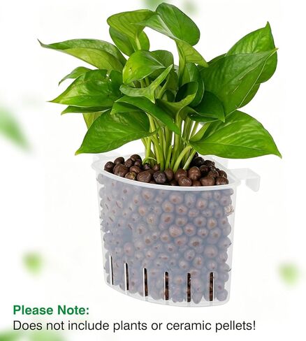Borlech 2026 أحدث طراز كبير لحوض السمك الزاوية لزراعة النباتات المعلقة لخزان الأسماك وزراعة النباتات المائية وديكورات إكسسوارات Aquascape (عبوة من قطعتين) شفاف in Kuwait