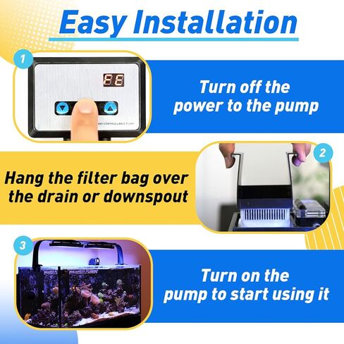 6 قطع من أكياس فلتر 200 ميكرون متوافقة مع Marine Fusion Pro 2 AIO 10/14/20/25/40L وFusion AIO 15/20/25 Desktop Aquarium، وجوارب فلتر قابلة لإعادة الاستخدام لتصفية الشوائب بشكل فعال in Kuwait