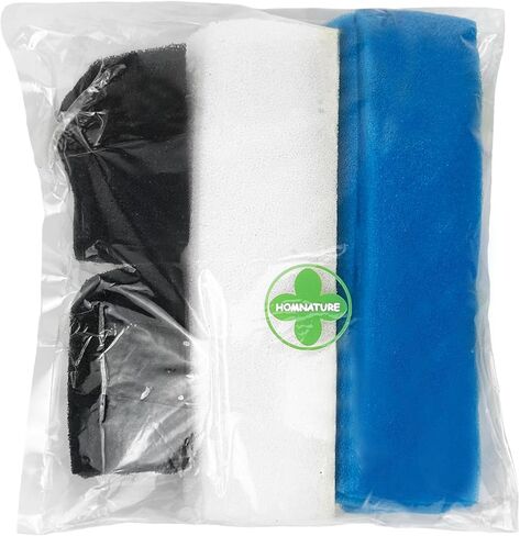 طقم وسائط مرشح رغوي 12 قطعة متوافق مع مرشحات علبة Fluval 406/407 بما في ذلك الرغوة الحيوية باللون الأزرق والأبيض والأسود لإسفنجات الفلتر البديلة لأصحاب أحواض السمك in Kuwait