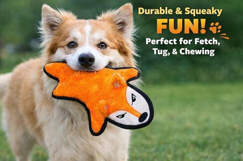 Jalousie 5 Pack Ultra Tough No Stuffing Squeaky Dog Toys for Large Dogs No Mess Interactive Durable Plush Chew Toy Indestructible Dog 6 Layers (5 Pack Ultra Tough Canvas Oxford, Large to XLarge) in Saudi Arabia