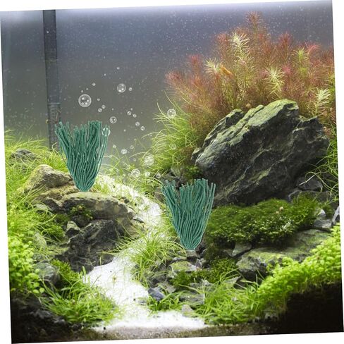 BESPORTBLE 10pcs Fish Breeding Spawning Mops Aquarium Plants for Fish Hiding and Climbing Natural Habitat Simulation Decorative Green Grass Shrimp Accessories in Kuwait