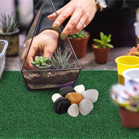 Angoily Artificial Grass Turf for Turtle Basking Platform, Simulation Grass Turf for Fish Tank, DIY Turtle Ramp, Reptile Climbing Platform in Kuwait