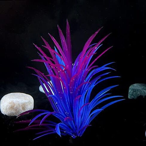 3 Pcs Artificial Aquarium Plants - Mini Fish Tank Landscaping Water Plants, Plastic Aquarium Decor for Household and Office Aquarium in Kuwait