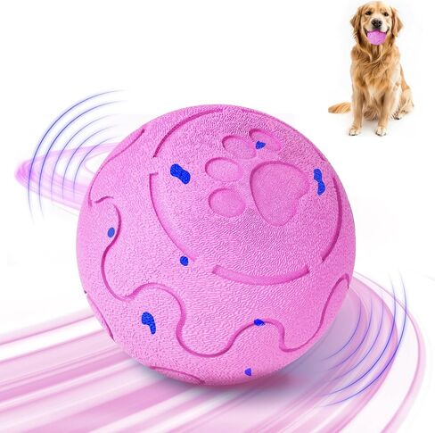 Interactive Dog Ball Toy, Smart Dog Toy for Medium and Large Dogs, Automatic Moving Rotating & Bouncing Ball, Durable E-TPU Material, IP54 Waterproof, Motion-Activated Dog Toy for Active Dogs in Kuwait