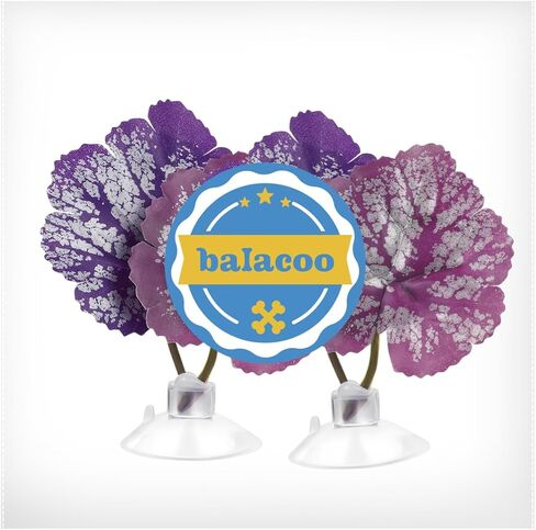 Balacoo 2 قطعة من أوراق سمك البيتا، وسادة أرجوحة لحوض السمك، نباتات بلاستيكية مع كوب شفط لمحاكاة الموائل الطبيعية، أماكن تكاثر البقع، سرير الراحة in Kuwait