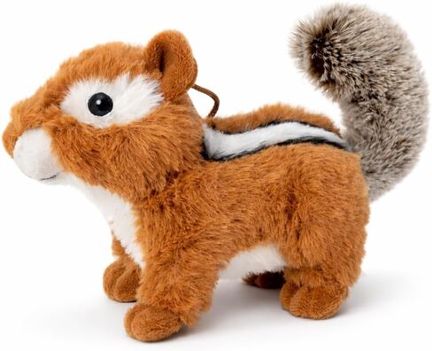 Chipmunk Dog Toy w/ Squeaker | Plush Chipmunks Dogs Toys | Stuffed Squeaky Chipmunk Toy for Pets | Realistic Animal Dogs Toys | Squeaky Chipmunks | Small/Medium/Large Breed | Multicolor | 9" in Kuwait