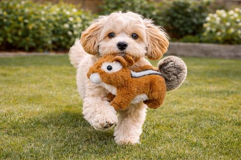 Chipmunk Dog Toy w/ Squeaker | Plush Chipmunks Dogs Toys | Stuffed Squeaky Chipmunk Toy for Pets | Realistic Animal Dogs Toys | Squeaky Chipmunks | Small/Medium/Large Breed | Multicolor | 9" in Kuwait