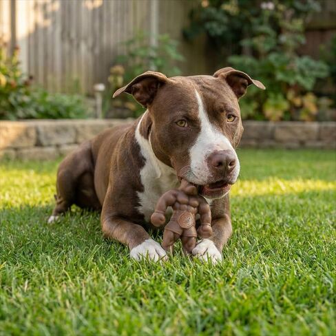 لعبة الكلب Chewzilla Balboa للكلاب من HAPPY STAFFY - نايلون ToughTech™ فائق القوة للمضغين العدوانيين - شديدة التحمل وغير سامة - معتمدة للمضغ القوي - للكلاب المتوسطة إلى الكبيرة، والموظفين، وبيت بولز in Kuwait