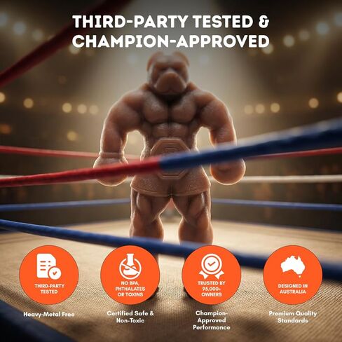لعبة الكلب Chewzilla Balboa للكلاب من HAPPY STAFFY - نايلون ToughTech™ فائق القوة للمضغين العدوانيين - شديدة التحمل وغير سامة - معتمدة للمضغ القوي - للكلاب المتوسطة إلى الكبيرة، والموظفين، وبيت بولز in Kuwait