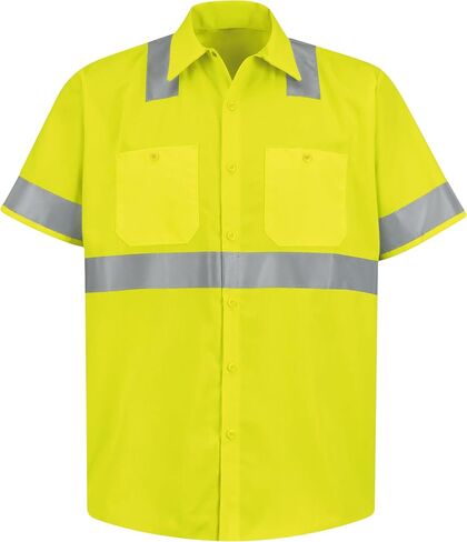 Red Kap Men's Hi Visibility Class 2 Level 2 Work Shirt in Saudi Arabia