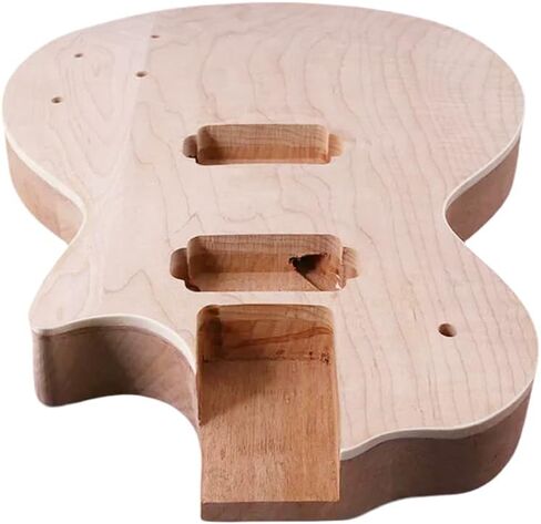New Guitar Body Mahogany Maple Cap DIY Electric Guitar Replacement Set in Unfinished DIY bolt on in Saudi Arabia