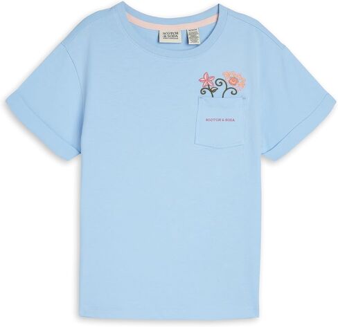 Scotch & Soda Girls' Short Sleeve Fashion Tops, Graphic Tees, Crewneck in Saudi Arabia
