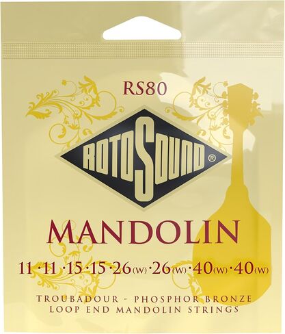 Rotosound RS80 Troubadour Phosphor Bronze Loop End 8 String Mandolin Strings in Saudi Arabia